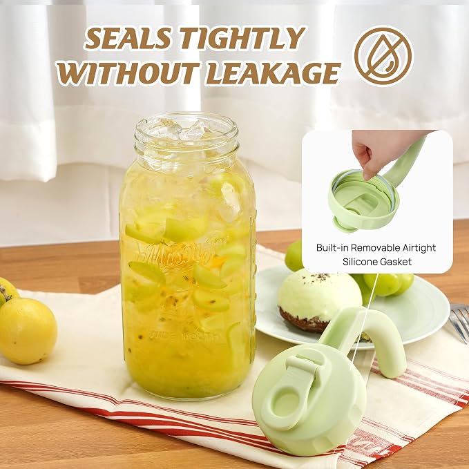 Soligt Glass Mason Jar Pitcher - Image 3