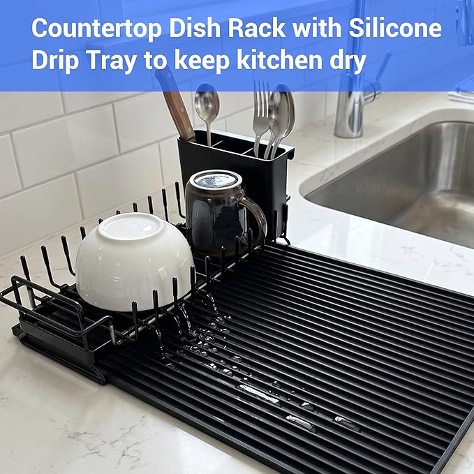 Expandable & Collapsible Dish Drying Rack - Image 3