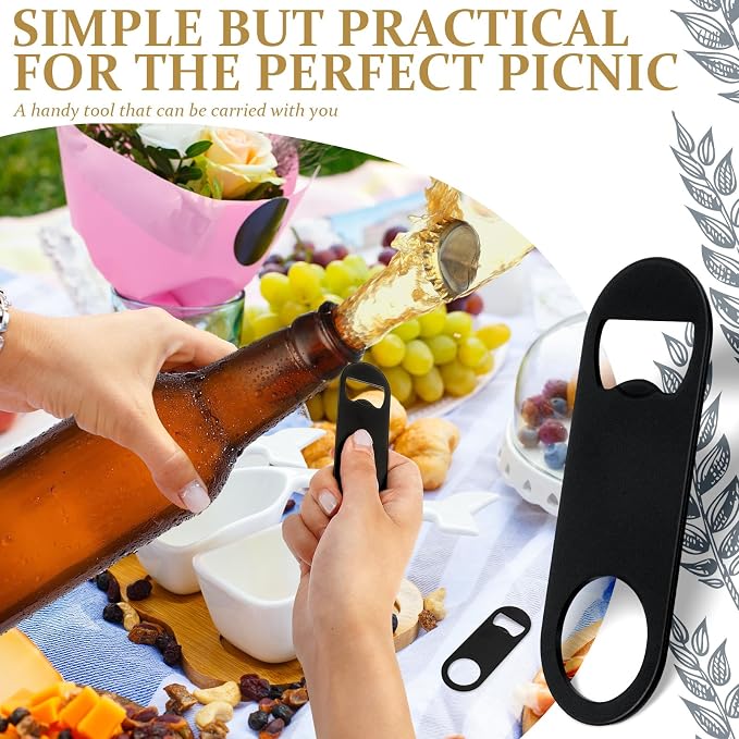 Remerry Bottle Openers Stainless Steel Flat Bottle Opener Bulk 3.4 x 1.3 Inches - Image 7