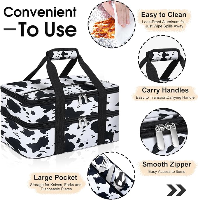 Double Insulated Casserole Carrier, Portable Casserole Carrier - Image 3