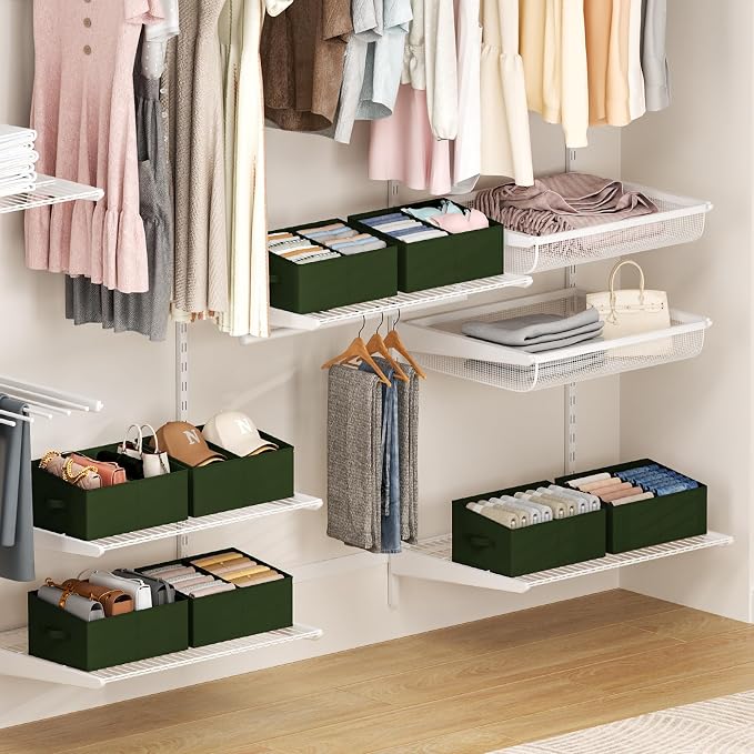 DIMJ Large Closet Shelf Organizer Bins 6 Packs - Image 7