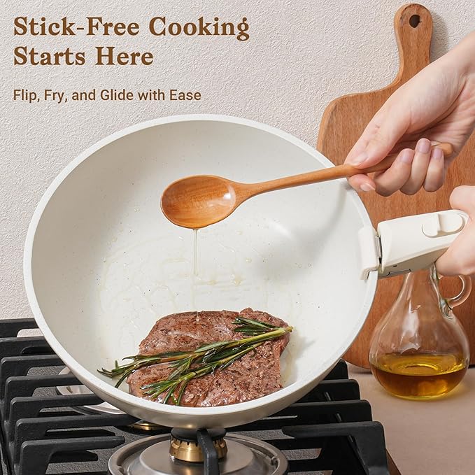 SODAY 15Pcs Pots and Pans Set Non Stick, Cookware Sets - Image 3