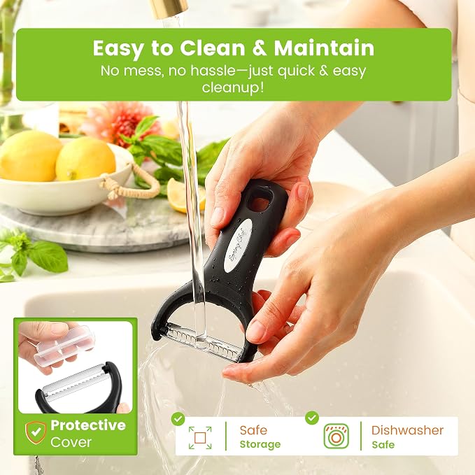 Spring Chef Premium Y & Vegetable Julienne Peeler Set - Image 6