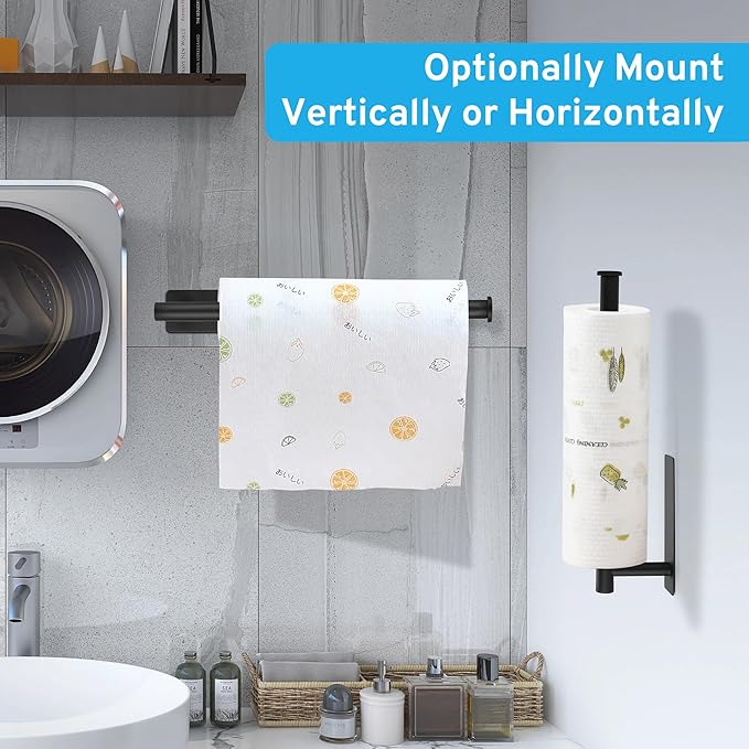 UREZORGEAR 2nd Gen Paper Towel Holder Under Cabinet No Drilling, Self Adhesive - Image 4