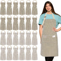 Janmercy 24 Pcs Aprons for Women Men by Janmercy