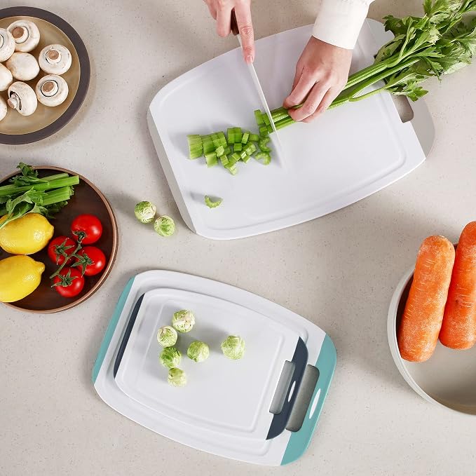 Neoflam Microban Protection Cutting Board 3 Piece Set, Stain & Odor/BPA Free - Image 4