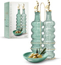 COOK WITH COLOR Glass Olive Oil Bottle Dispenser by CookwithColor