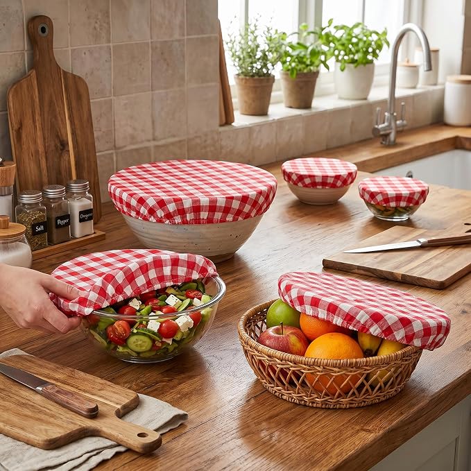 Reusable Bowl Covers, 5 Size Stretch Cloth Bowl Covers - Image 5