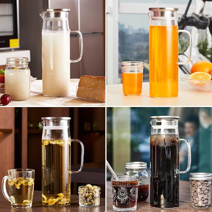 Yirilan Glass Pitcher, 1.5liter Glass Pitcher - Image 6