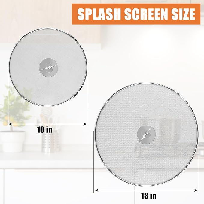 2-Pack Splatter Screens for Frying Pan - Image 2