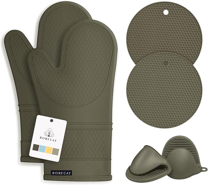 Rorecay 6pcs Oven Mitts and Pot Holders Sets by Rorecay