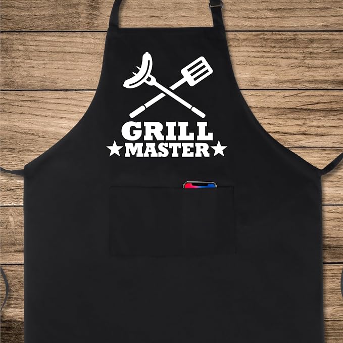 Xornis 100% Cotton Funny Apron for Men Women Adjustable Bib Aprons - Image 2