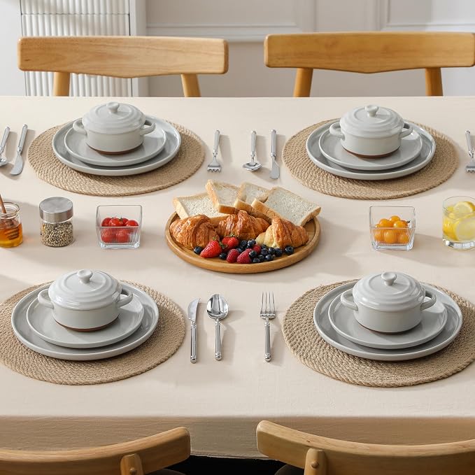 MALACASA Mini Cocotte Set - 12 OZ Ramekins - Image 8