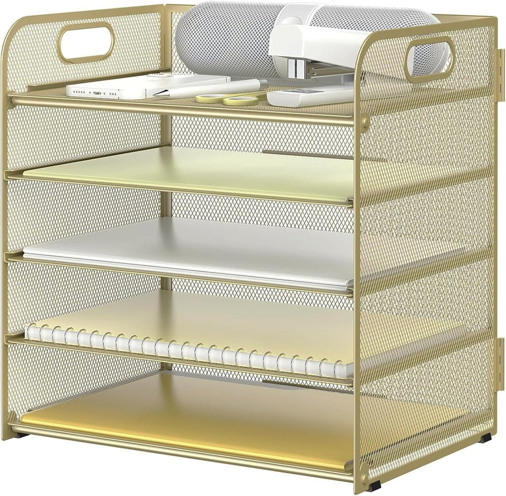 Letter Tray Paper Organizer 5-Tier Desk Organizer File Organizer Paper