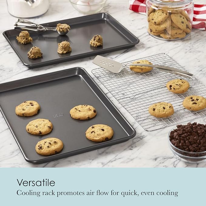 Chicago Metallic Professional Non-Stick Cookie and Jelly-Roll Pan Set - Image 2