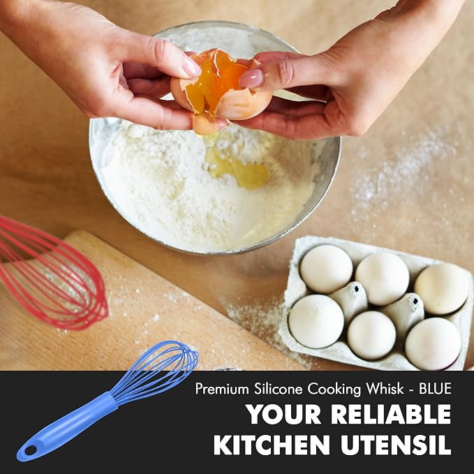 Chef Craft Premium Silicone Wire Cooking Whisk, 10.5 inch - Image 5