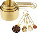 Measuring Cups and Spoons Set, Kaloo 8PCS Stainess Steel Metal Measuring Cups by KL+KALOO