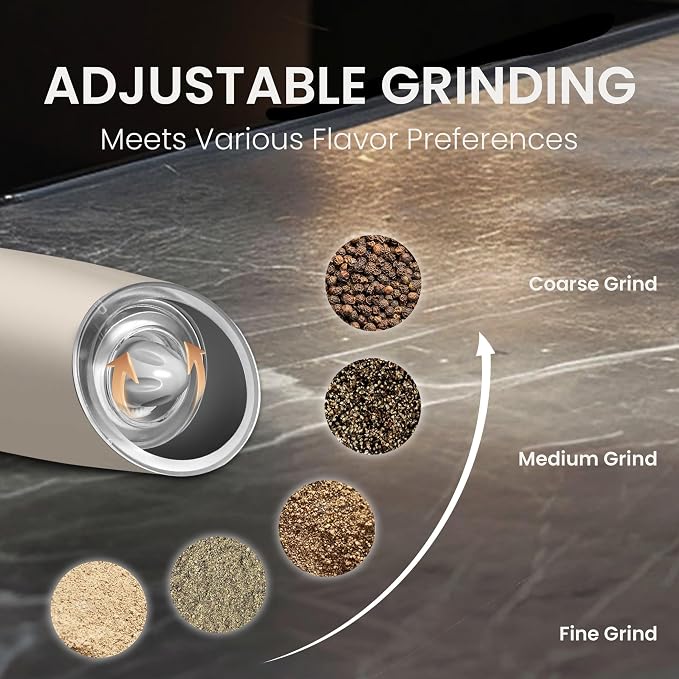 Rechargeable Salt And Pepper Grinder Set - Image 3