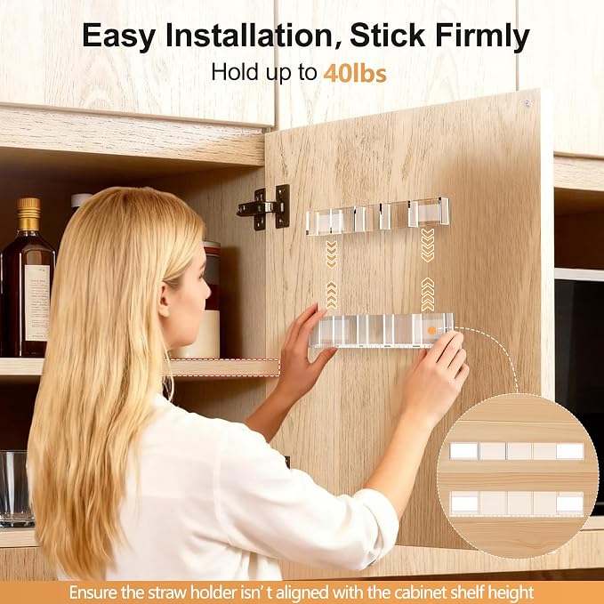 9.5” Large Acrylic Straw Holder - Image 7