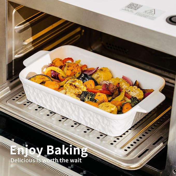 Dafuceramic Casserole Dishes for Oven, Baking Dishes, Ceramic Bakeware Sets of 4 - Image 7