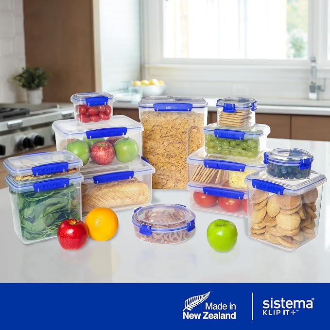 Sistema KLIP IT Large 7L Food Storage Container, Airtight & Stackable, - Image 7