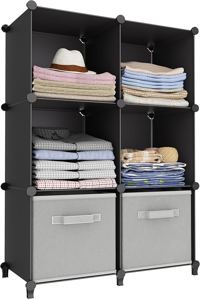 6-Cube Storage Organizer, Closet Organizer Storage Cabinet Shelf Bookcase by DecorateYourHome