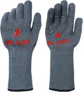 QUWIN BBQ Gloves, Oven Gloves 1472℉ Extreme Heat Resistant, Grilling Gloves by QUWIN