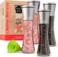 Home EC Original Stainless Steel Sea Salt and Pepper Grinder Set of 4 by HOMEEC