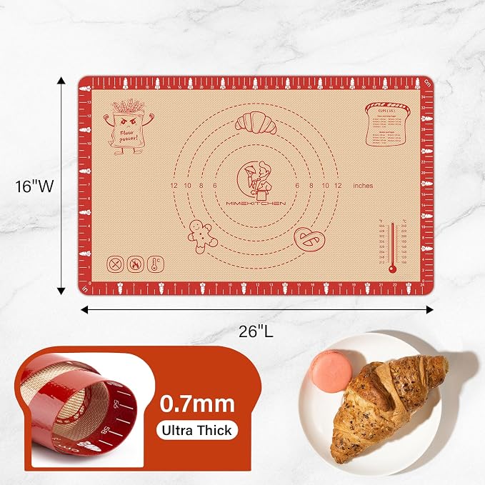 Extra Thick Silicone Baking Mat - Image 2