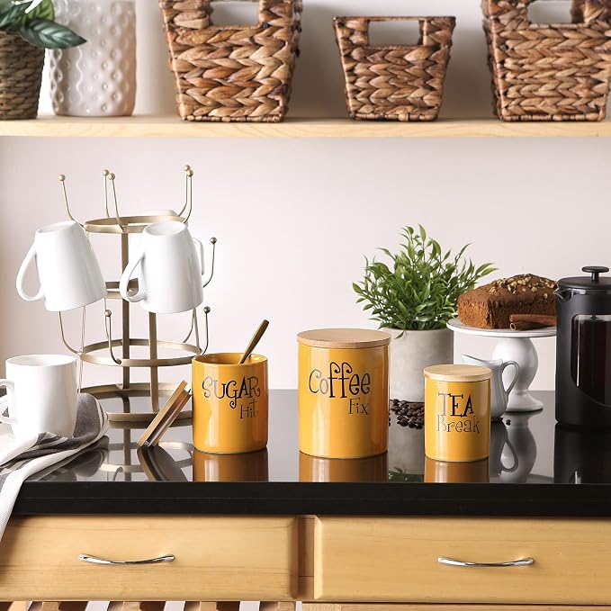 DII Kitchen Accessories Retro Collection, Canister Set, 3 Piece - Image 3