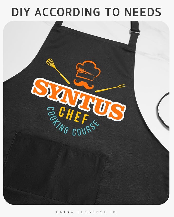 Syntus Chef Apron for Men Women Kitchen Cooking Apron - Image 8