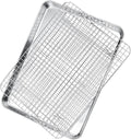 P&P CHEF 17.5 Inch Baking Sheet and Rack Set, Stainless Steel Cookie Sheets by PPCHEF