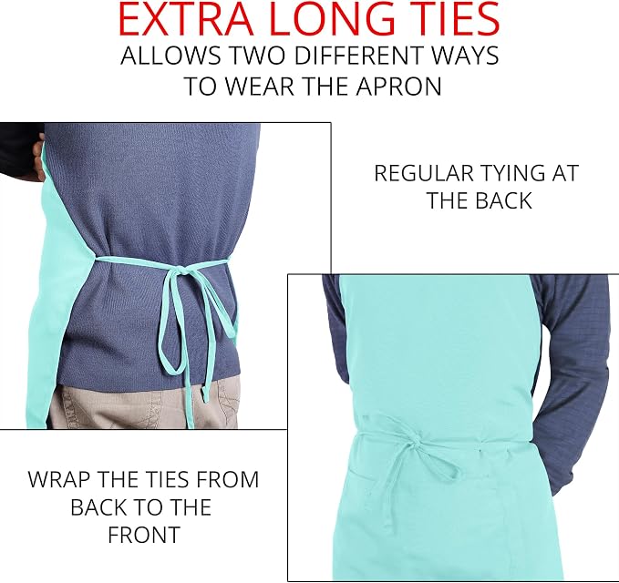 Utopia Kitchen 2 Pack Bib Apron, Adjustable - Image 6