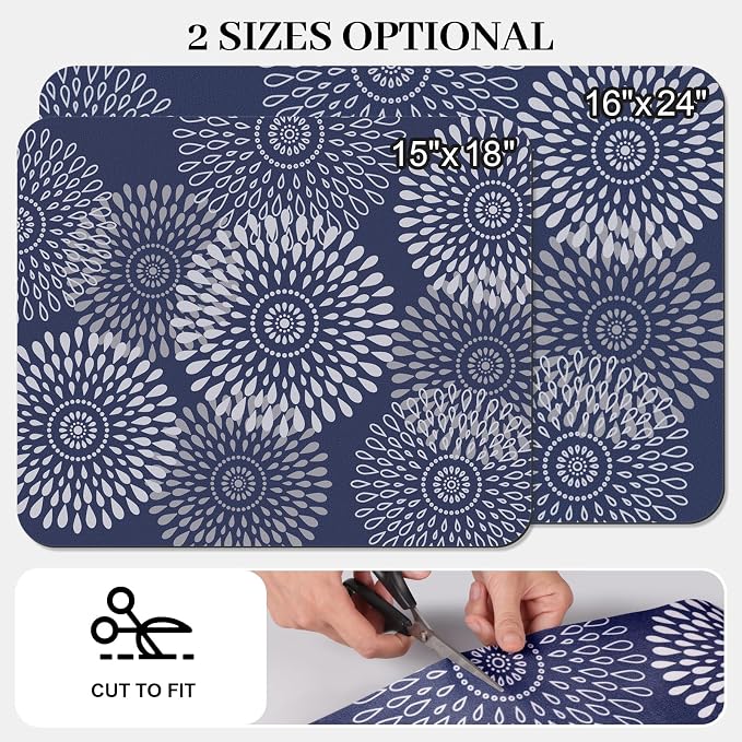 LuxStep Dish Drying Mat Super Absorbent Kitchen Counter Mat Rubber Backing - Image 2