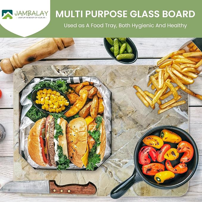 JAMBALAY Tempered Glass Cutting Board - Image 2