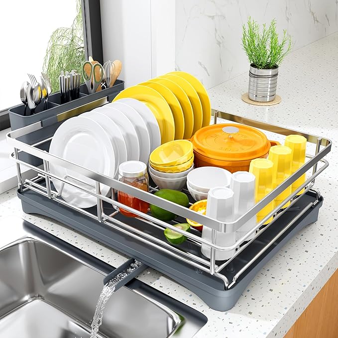 SNTD Dish Drying Rack for Kitchen Counter by SNTD