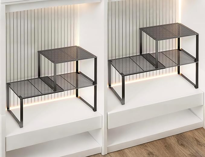 Extendable Metal Wire Shelf Organizer by HGZBS