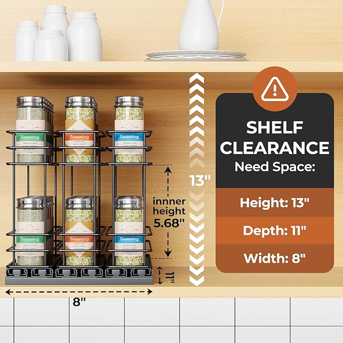 Mystozer Pull Out Spice Rack Organizer - Image 2