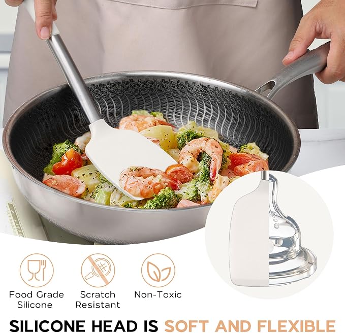 Onader Silicone Kitchen Utensils Set, Includes Heat Resistant Spatula Turner - Image 6