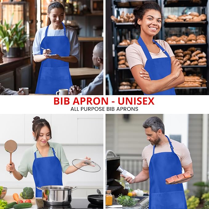 Utopia Kitchen 10 Pack Bib Apron Adjustable - Image 4