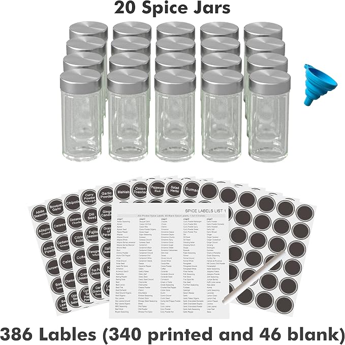 New England Stories Revolving Spice Rack Set - Image 5
