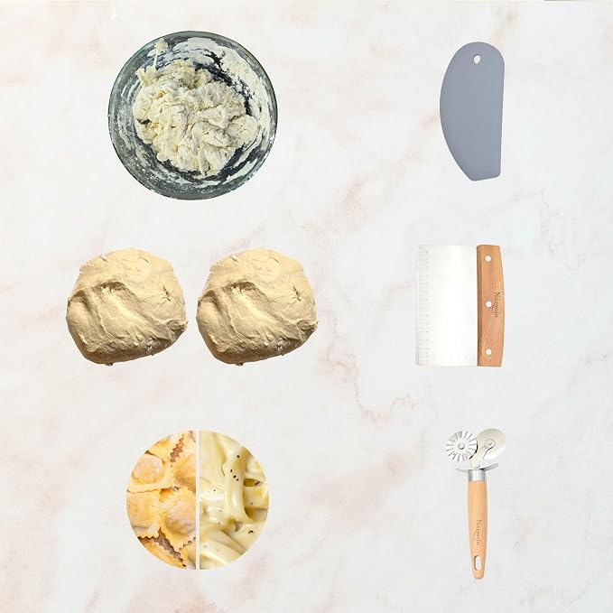 NAZANIN Baking Trio Set – Stainless Steel Dough Scraper - Image 3