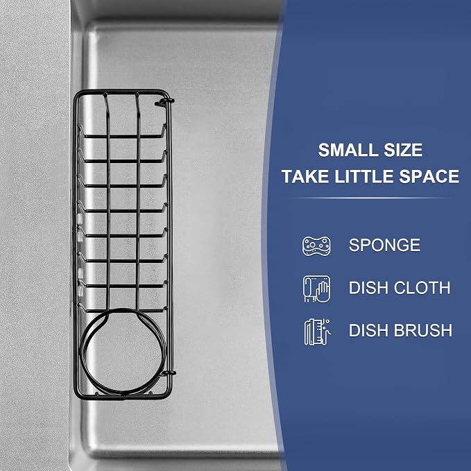 3-In-1 Sponge Holder for Kitchen Sink, 2 Type Suspension Options, Hanging Sink - Image 5