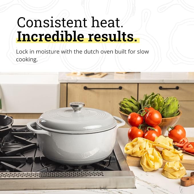 Lodge Essential Enamel Cast Iron Dutch Oven - Image 4