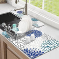 Findosom 2PCS 12" x 20" Dish Drying Mat & 24" x 5.5" Sink Splash Guard by Findosom