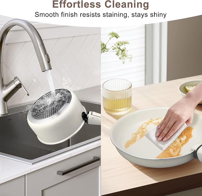 13 Pcs Pots and Pans Set, Nonstick Cookware Set - Image 5