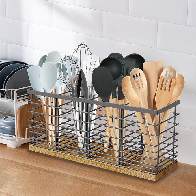 Suli Extra Large Kitchen Utensil Holder Countertop - Image 6