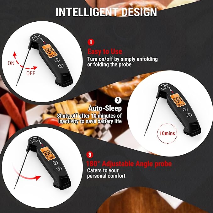 ThermoPro TP605 Instant Read Meat Thermometer - Image 3