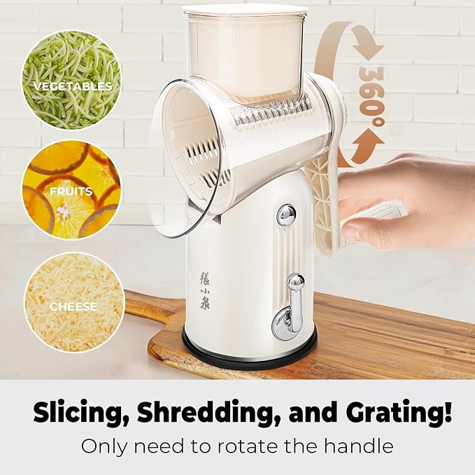 ZHANG XIAO QUAN SINCE 1628 Rotary Cheese Grater, Cheese Shredder - Image 3