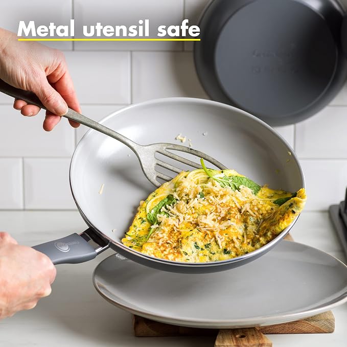 GreenPan Dover Healthy Ceramic Nonstick, Dishwasher Safe, Comfort Grip Handle - Image 6